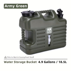 SunnyFeel Portable 17L Water Container w/ Faucet for Camping