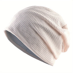 Elastic Beanie Mesh Warm Skull Cap Casual Knit Hat Windproof Beanies For Women