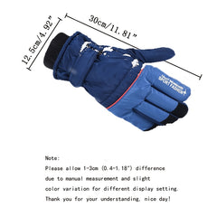 Men's Warm Waterproof Fleece Gloves for Outdoor Activities