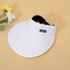 Women's Wide Brim Visor Hat Outdoor UV Protection Beach Sun Hat