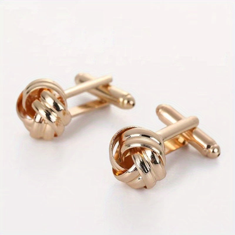 Crystal & Faux Diamond French Cufflinks for Men