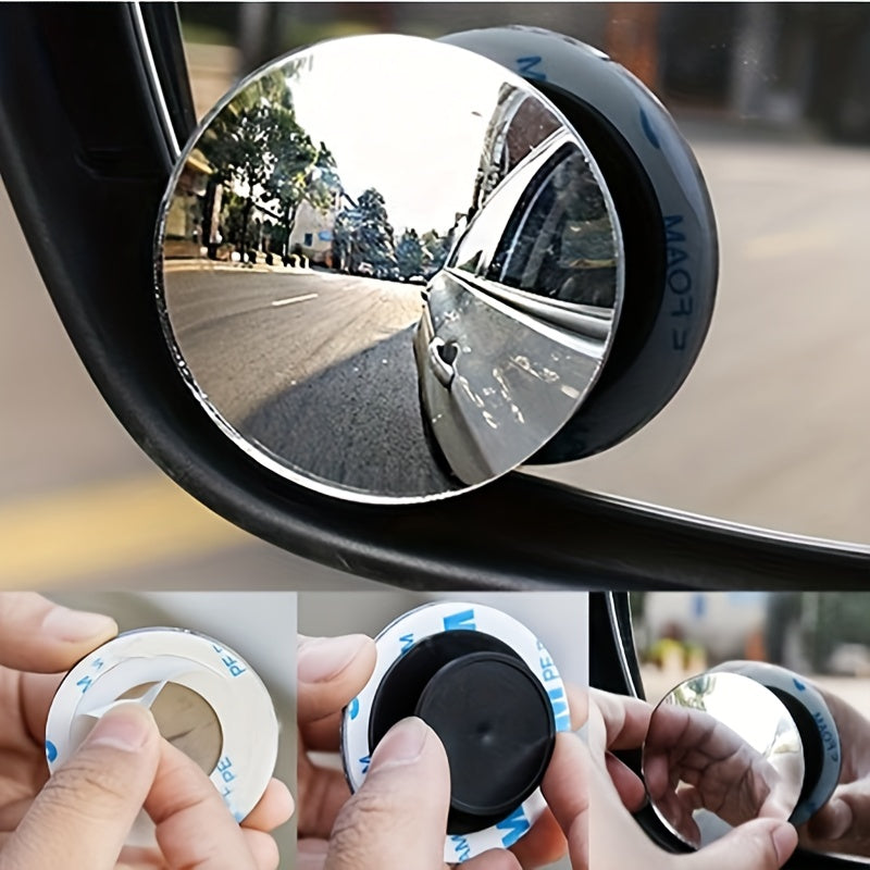 Car Infinity Small Round Mirror 360 Degree Reverse Blind Spot Mirror