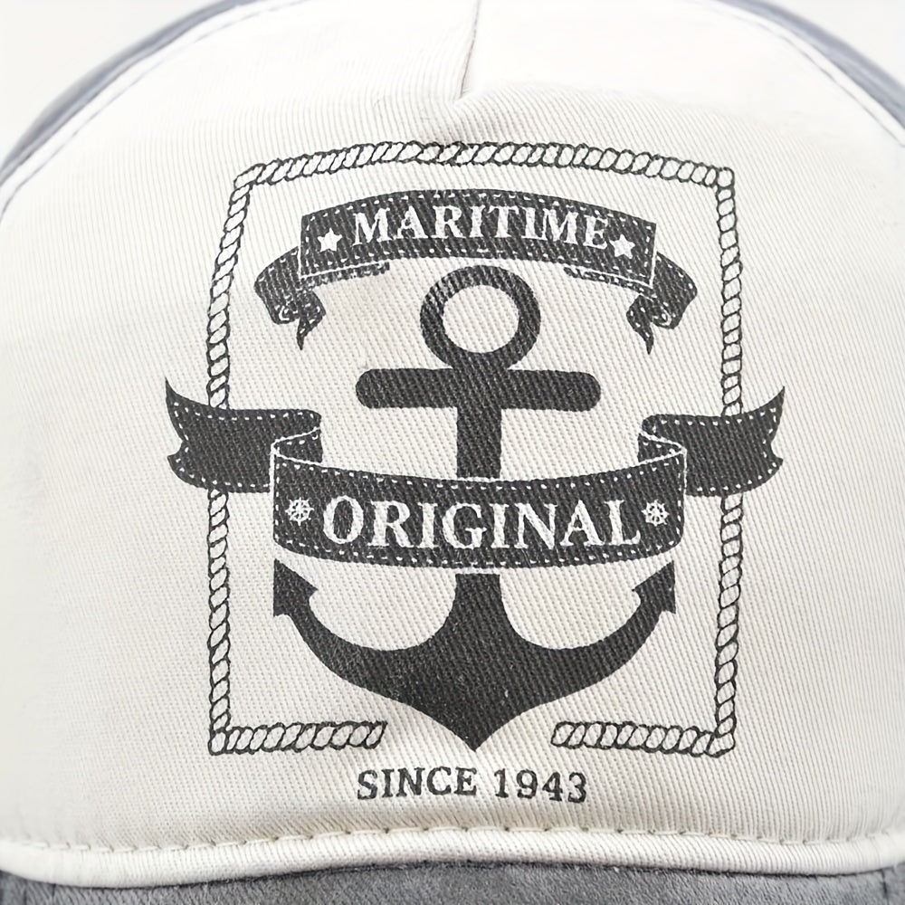 Men's Washed Baseball Cap Retro Spring Summer Hat Letter Cap