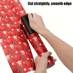 1pc Sliding Gift Wrapping Paper Cutter Christmas Cutting Tool