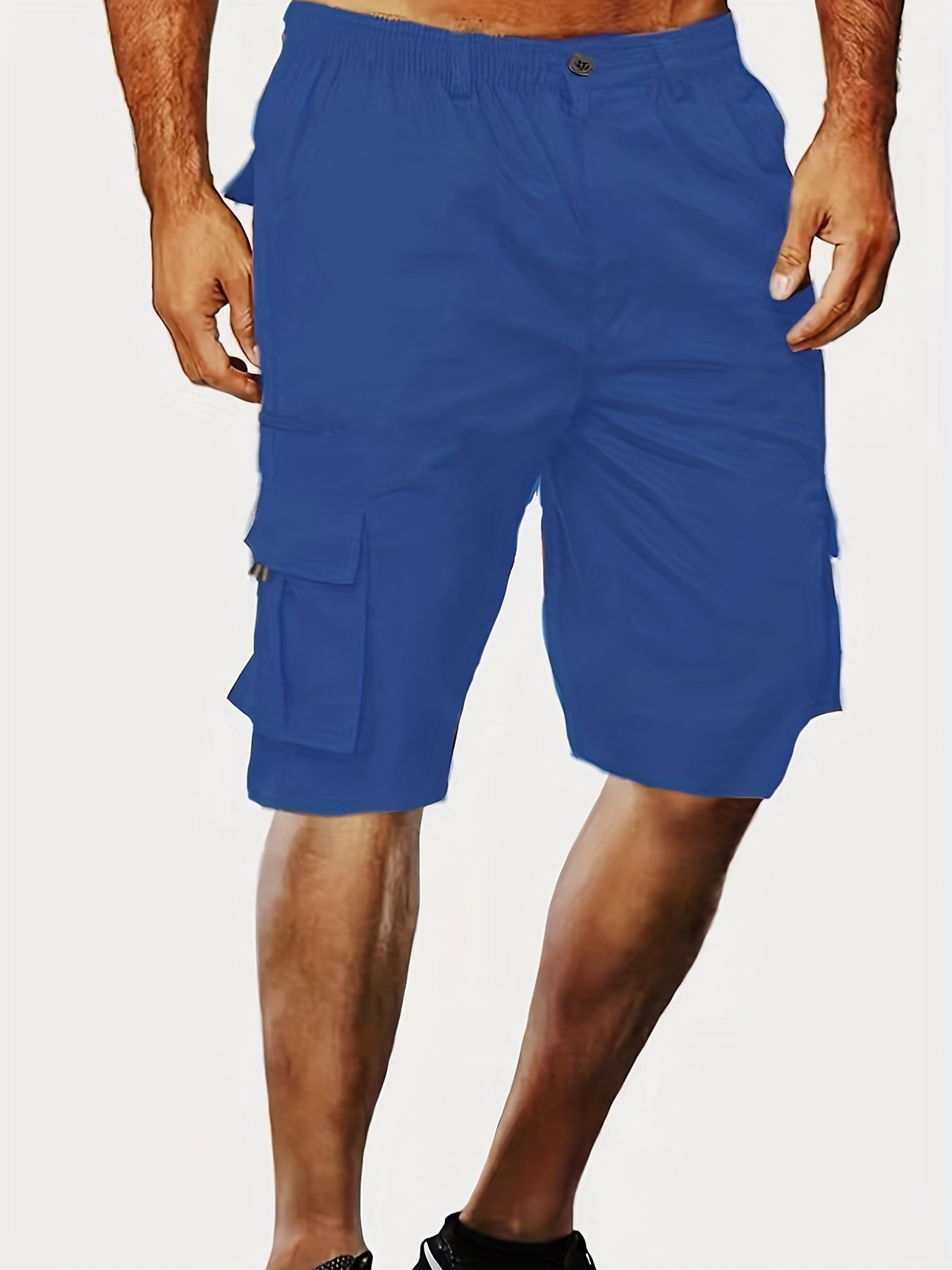 Men's Cargo Cropped Pants with Pockets for Summer