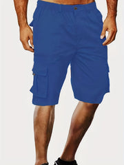 Men's Cargo Cropped Pants with Pockets for Summer