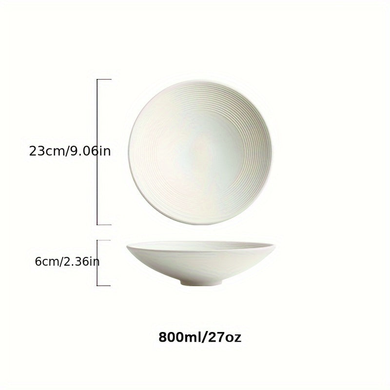 Large Ceramic Pasta Bowl and Plate Set Microwave Dishwasher Safe