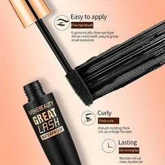 Smudge Proof 4D Silk Fiber Mascara Waterproof Long Thick Curling Mascara