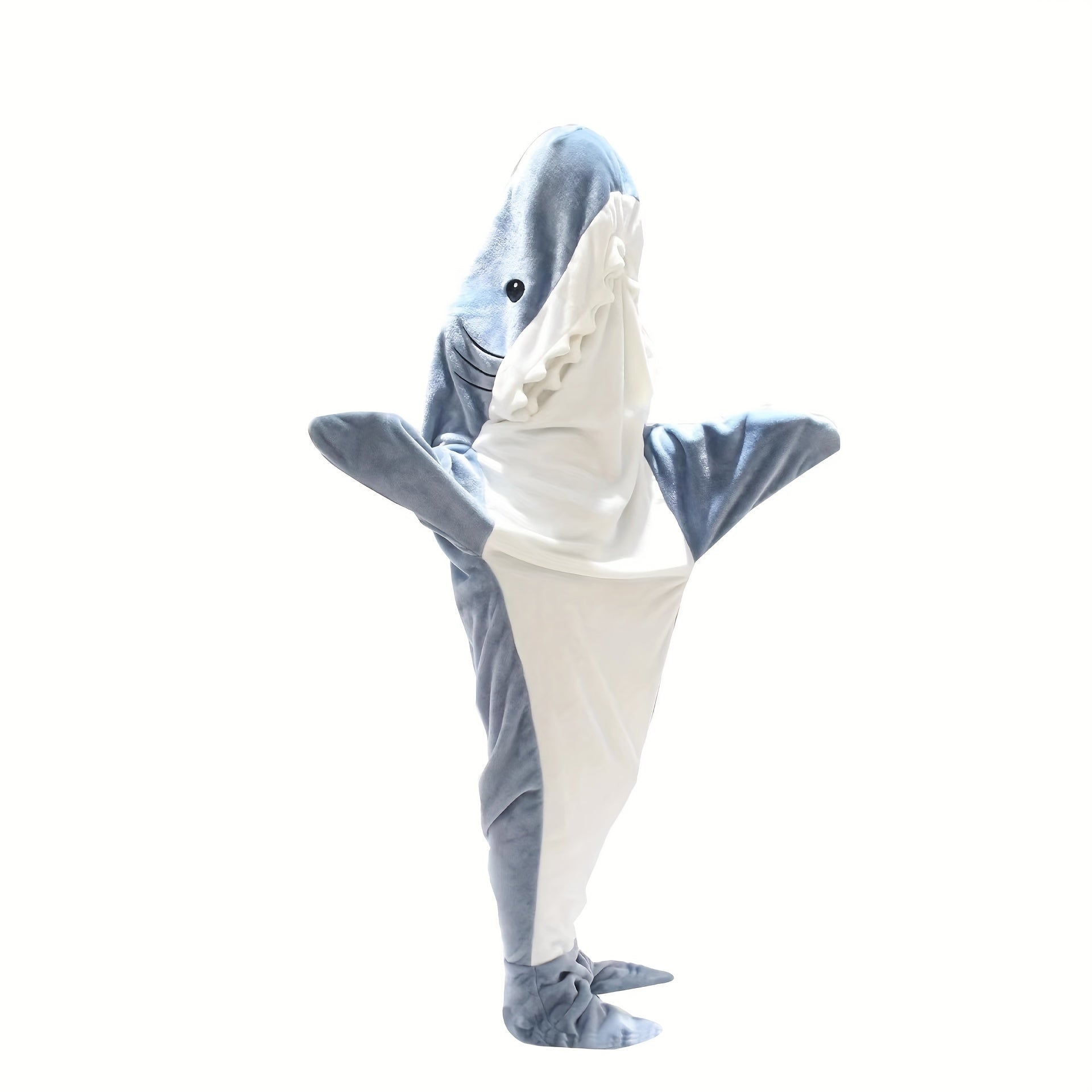 Shark Wearable Blanket Soft Flannel Sleeping Bag for Camping