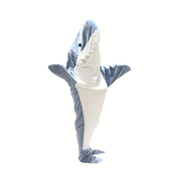Shark Wearable Blanket Soft Flannel Sleeping Bag for Camping