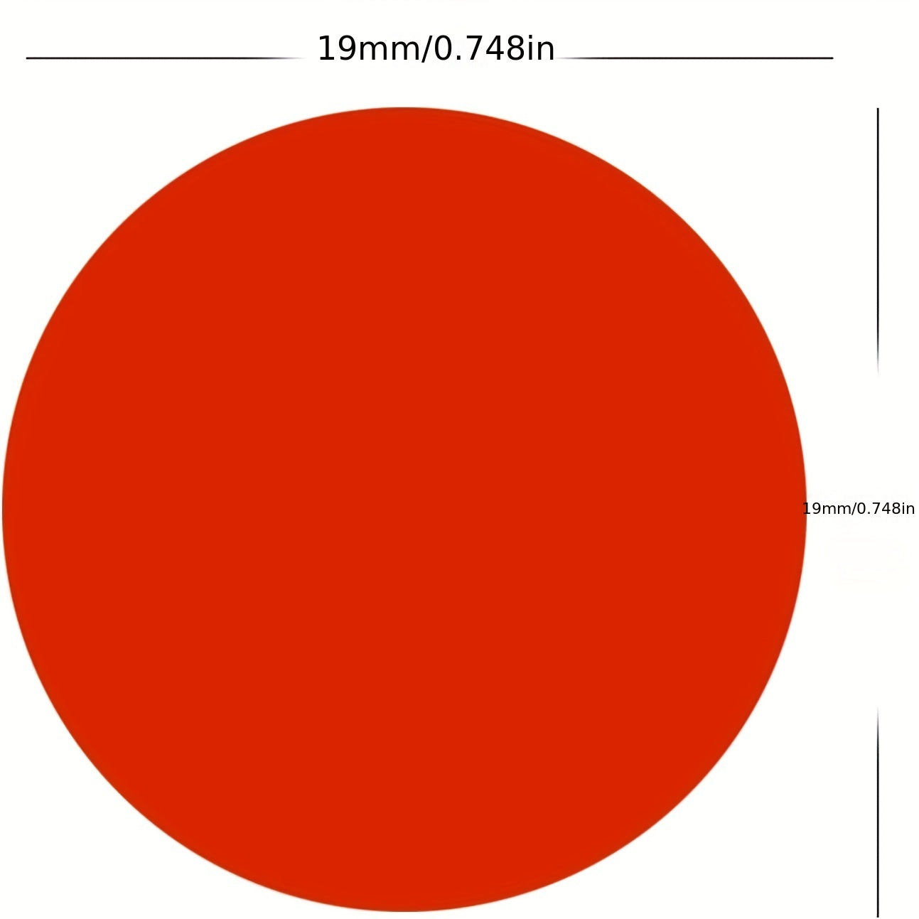 1400 Round Dot Stickers 1.9cm Coding Labels 20 Colors