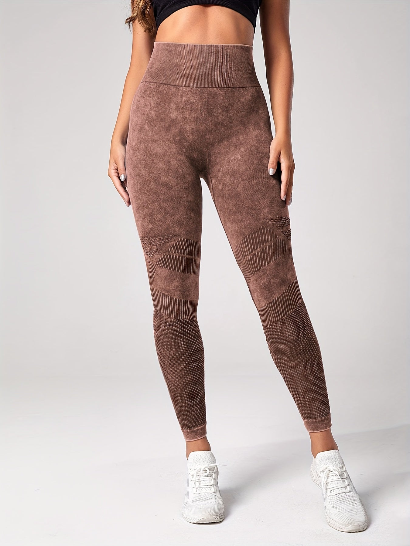 Wide Waistband Butt Lifting Yoga Pants Tummy Control Leggings