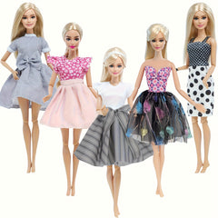 5pcs Doll Clothing Set for 11.5 Inch Doll Casual Everyday Outfits