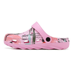 Women's Graffiti Beach Shoes Breathable Clogs