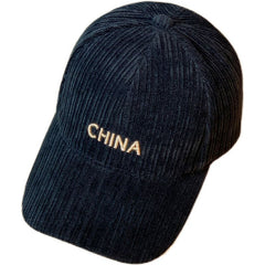 Embroidered Letter Warm Baseball Cap Casual Women Men Sun Hat Autumn & Winter
