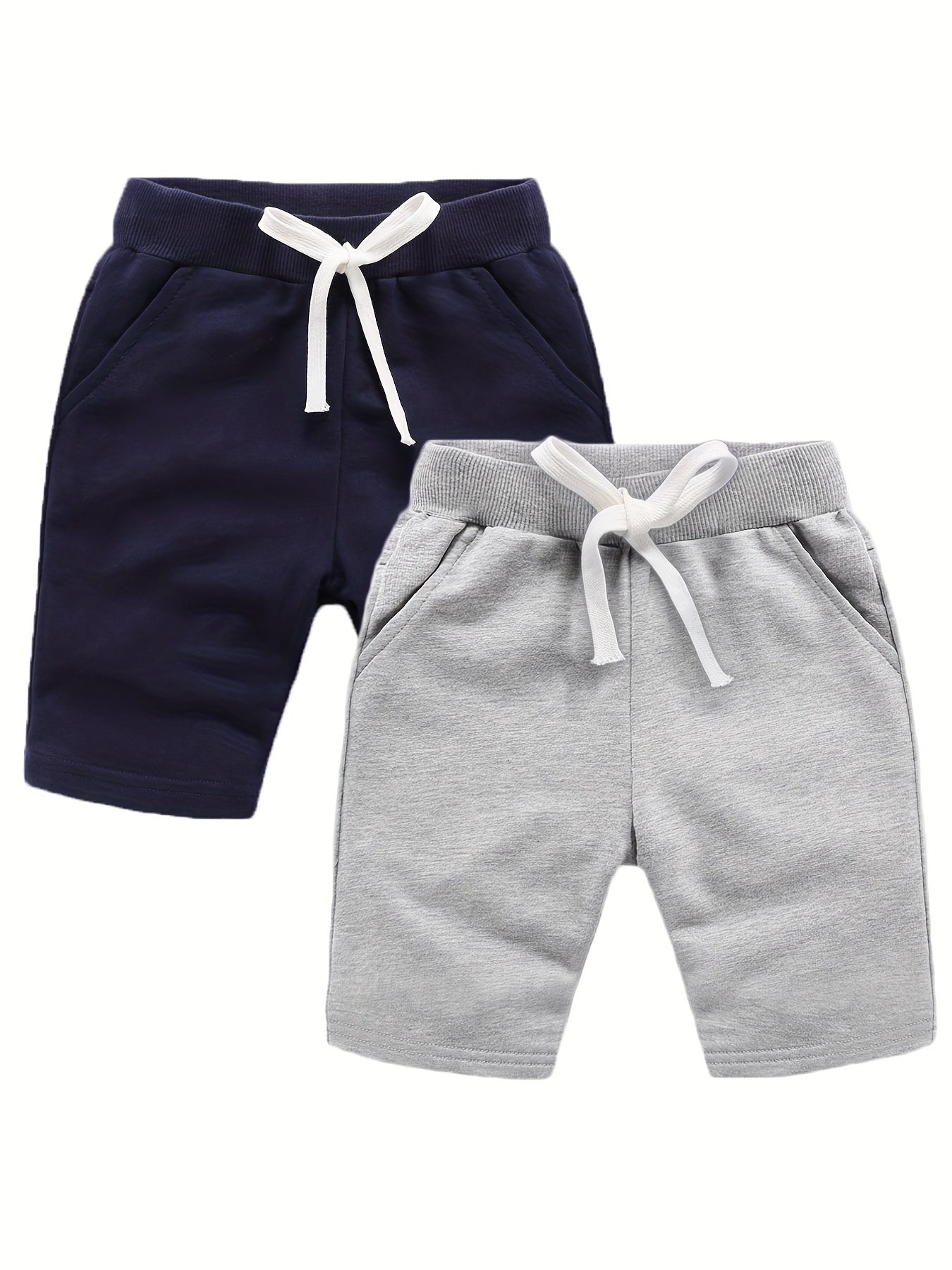 Boys Basic Solid Active Shorts for Summer Outdoor