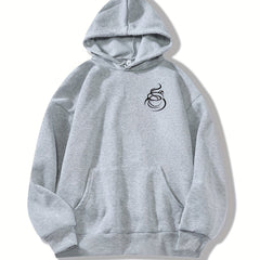 Coffee Print Kangaroo Pocket Hoodie Long Sleeve Hoodies Sweatshirt