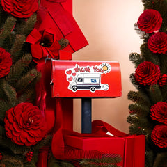 Thank You USPS Sticker For Mailbox Vinyl Expressing Love & Support, Mail Carrier