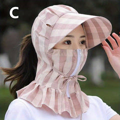 Summer Sun Hat Fan Visor Hat Outdoor Riding Cycling Windproof Sun Hat