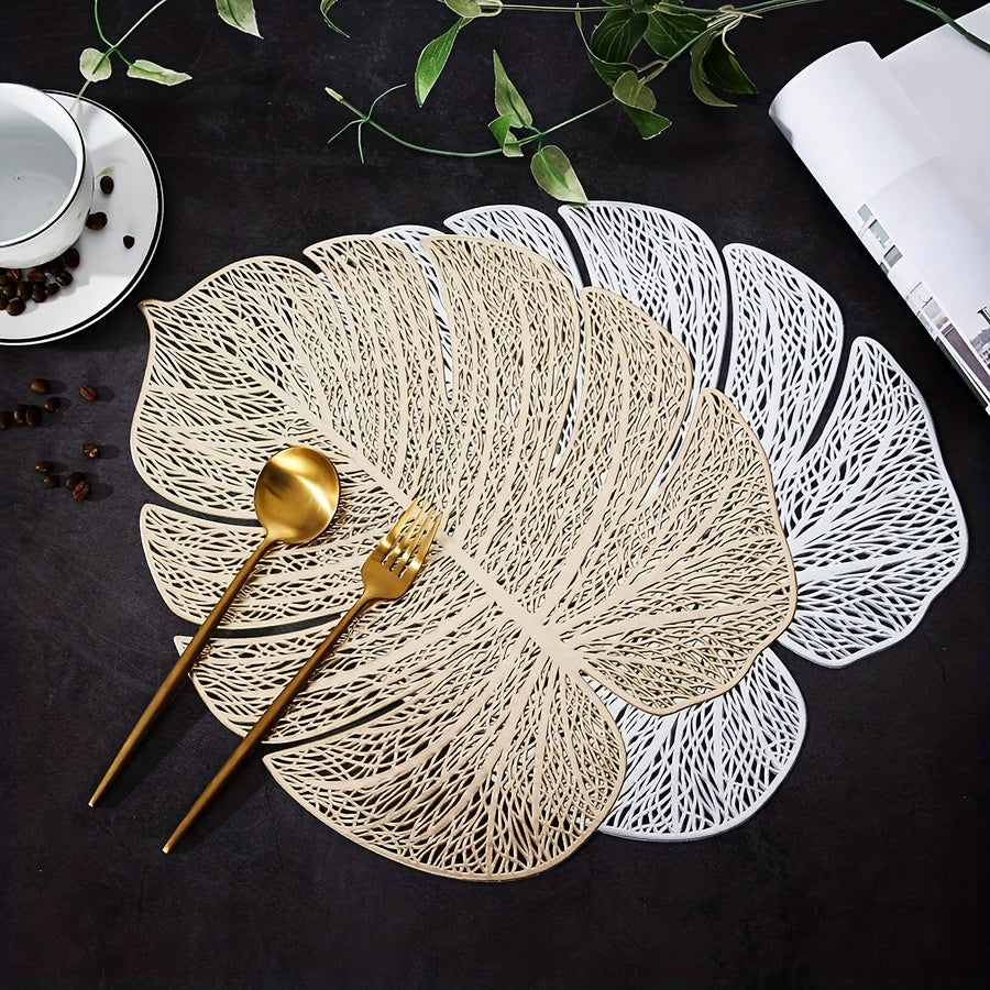PVC Lace Bronzing Placemat Set Home Decor