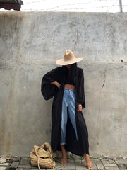 Loose Fit V Neck Cover Up Shirt for Women