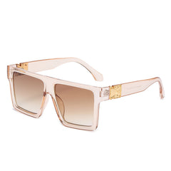 Retro Square Oversize Sunglasses UV Protection
