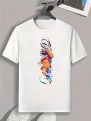 Artistic Pattern Print Men's Graphic T-shirt Casual Comfy Tees