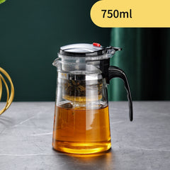 Glass Tea Pot Heat Resistant with Infuser Kung Fu Tea Set