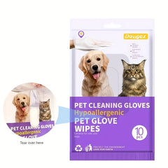 Pet Cleaning Glove & Wipes for Dog Cat Bathing Grooming