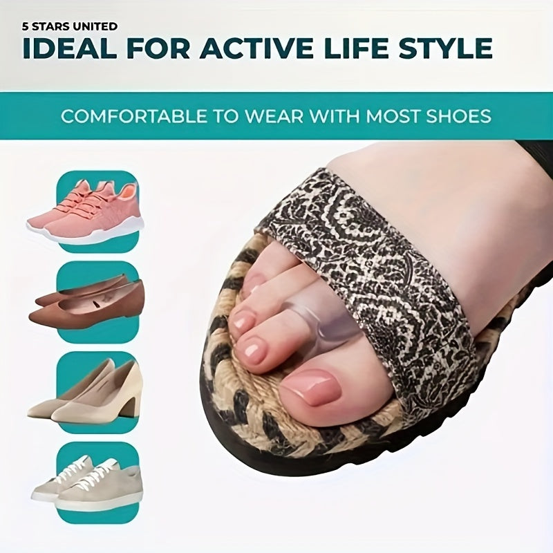 Toe Separators for Bunions and Crooked Toes - Set of 4 Gel Straighteners