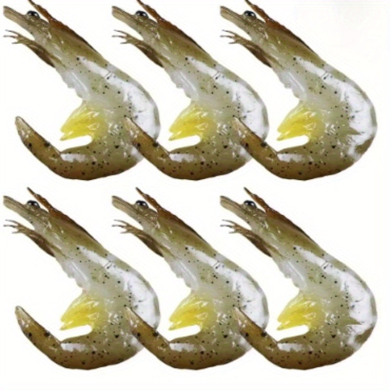 Realistic Seafood Prawns Green Lifelike Models for Displays Photography Props