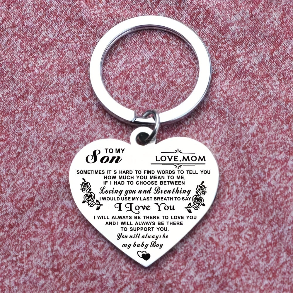 Heart Necklace 'I Love You' Stainless Steel Pendant