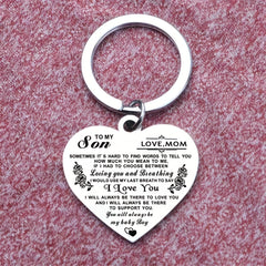 Heart Necklace 'I Love You' Stainless Steel Pendant