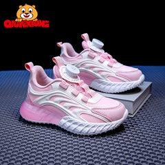 Girls Breathable Platform Sneakers Hook Loop Non Slip Shoes