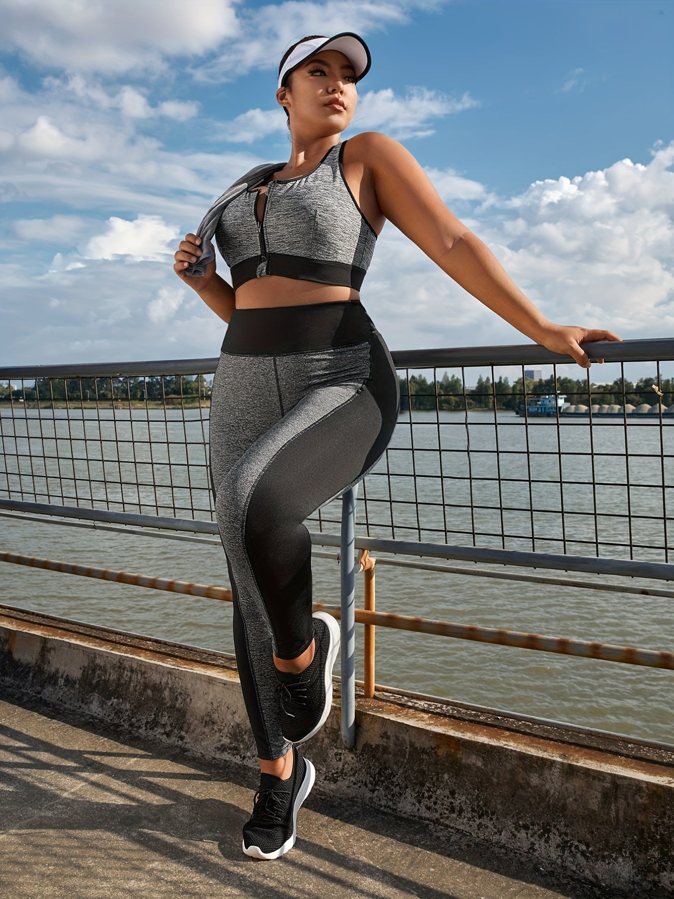 Colorblock High Rise Butt Lifting Leggings