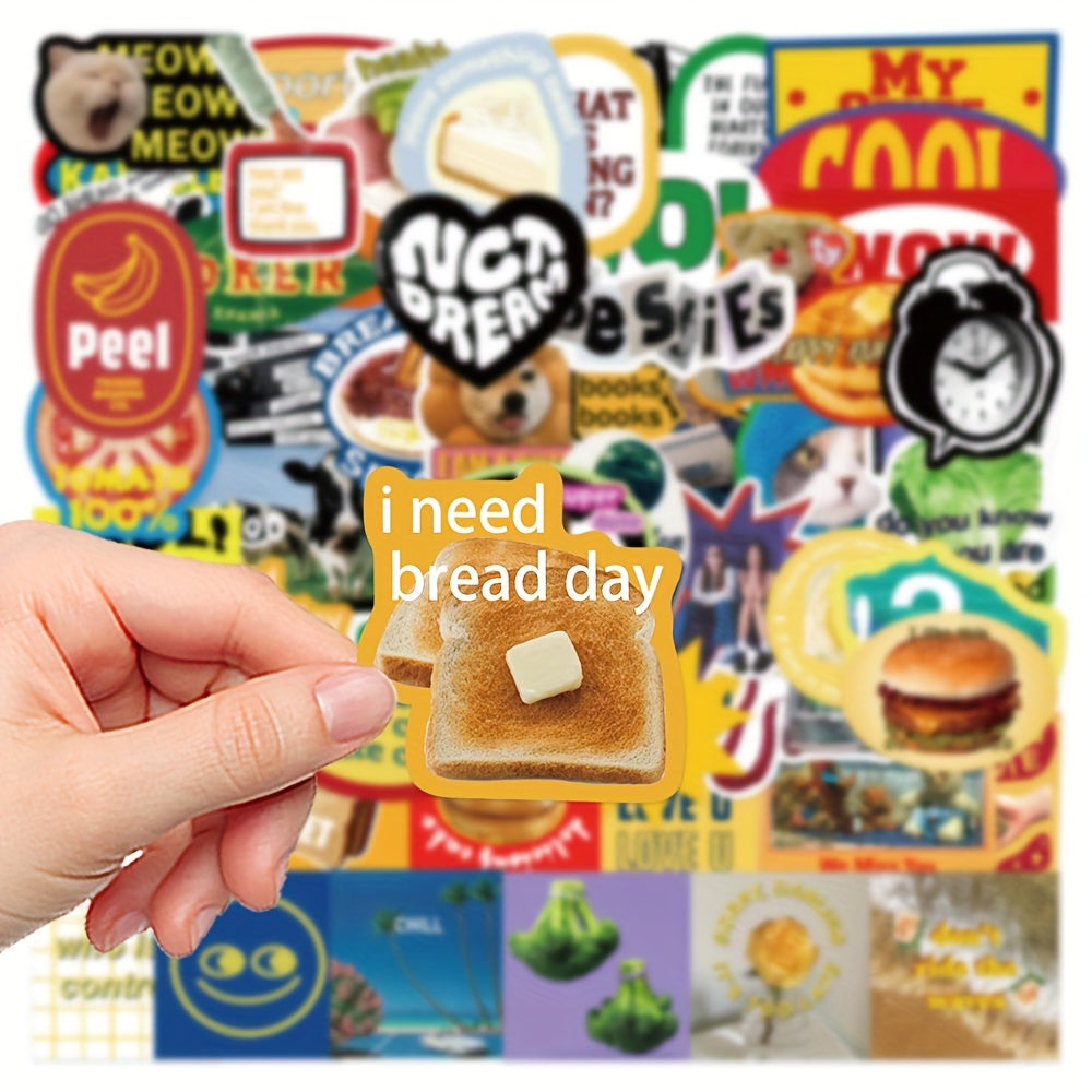 60pcs Graffiti Stickers Laptop Helmet Cup Waterproof Decoration Stickers