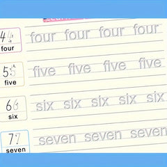 Children's Educational Set: 4 Books, 1 Pen, 6 Refills, Holder