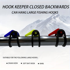 Fishing Rod Pole Hook Keeper Lure Bait Holder Jig Hooks Safety Tool