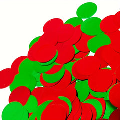 10g Paper Sequin Mixed Green Golden Silvery Red for Christmas Decoration