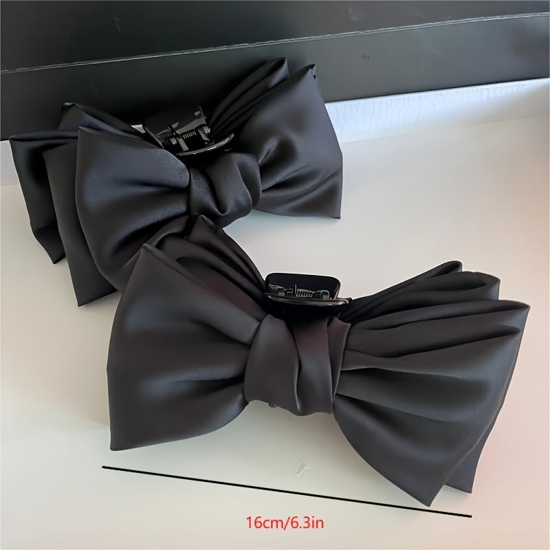 Bowknot Hair Clip Bow Hair Claw Large Barrette Hair Clamp Headdress
