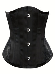 Tummy Control Lace Up Corset Underbust Body Shaper