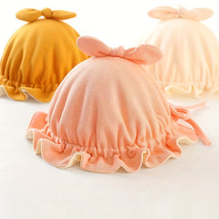 Baby Fisherman Cap Bowknot Small Basin Hat All match In Spring And Summer