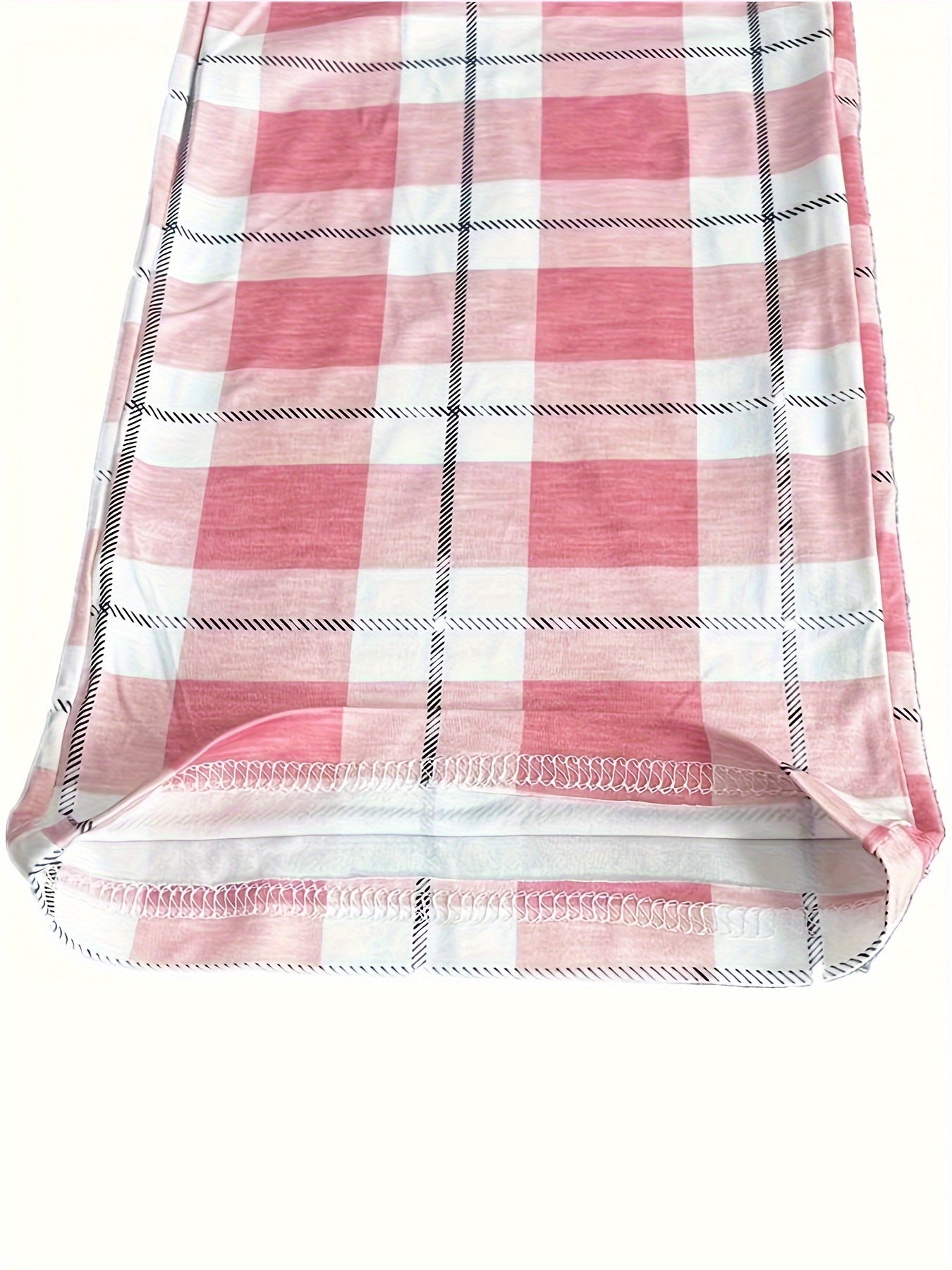 Plaid Drawstring Sleep Bottoms Cozy Home Pants