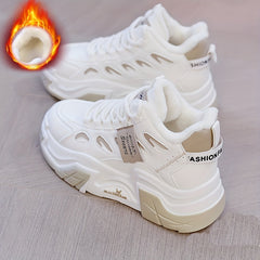 Women's Chunky Sneakers Warm Sport Shoes