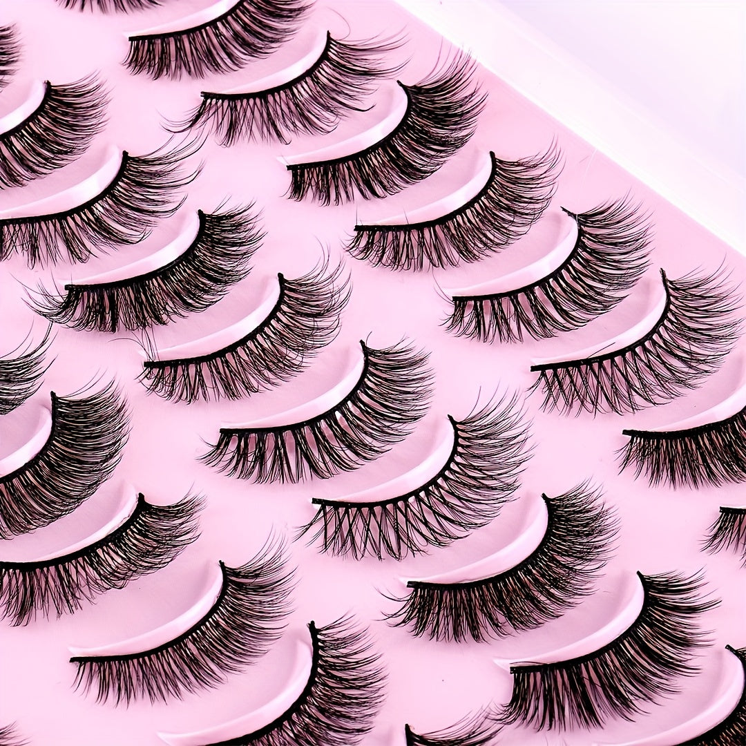 20 Pairs False Eyelashes Natural Fluffy Thick Full Strip Lash Mix Styles