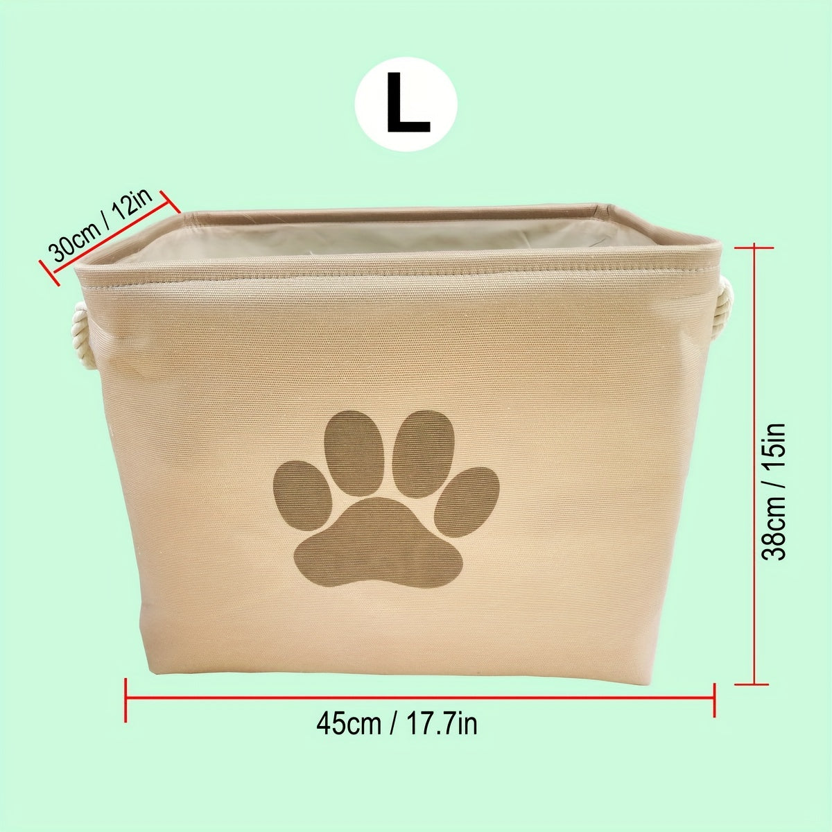 Fabric Organizing Basket Dog Storage Bin Bag Organizer Basket