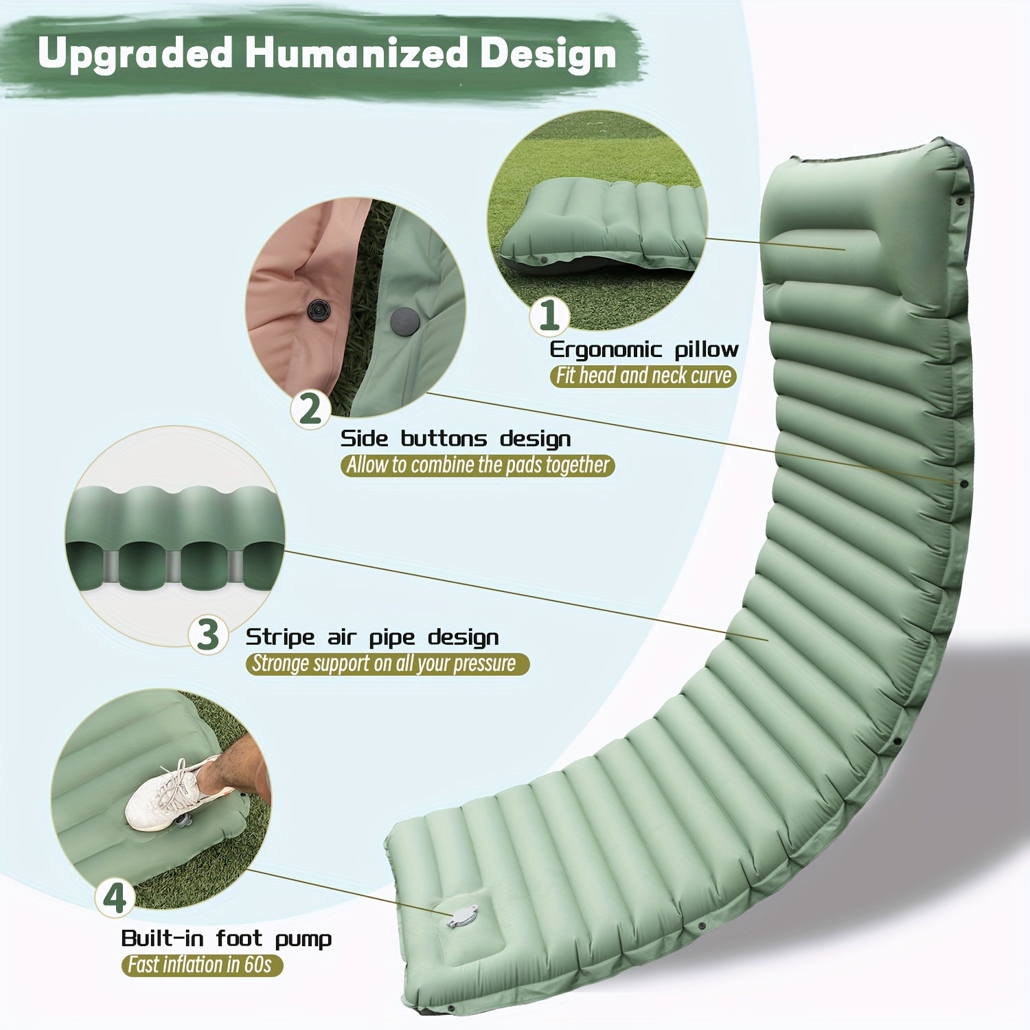 Ultralight Self Inflating Camping Sleeping Pad