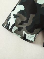 2pcs Baby Boys Casual Polo Shirt & Camouflage Pants Set