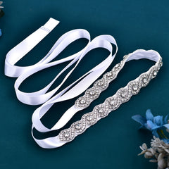 Sparkling Rhinestone Bridal Sash Belt for Brides