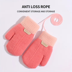 Winter Warm Baby Gloves Knitted Thickened Gloves